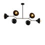 Opviq Dram - 1101 Lámpara de araña industrial en negro